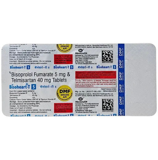 bisoheart t 5/40mg tablet 10's